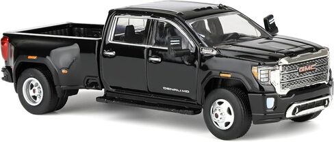 Greenlight 1/64 2022 GMC Sierra 3500HD Denali Dually Pickup Truck, Ebony Twilight Metallic Black 51678-A in Saudi Arabia