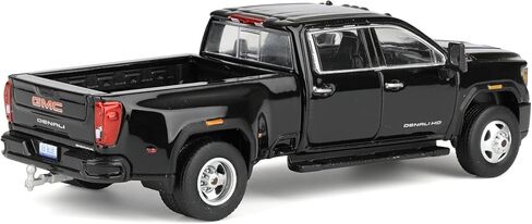 Greenlight 1/64 2022 GMC Sierra 3500HD Denali Dually Pickup Truck, Ebony Twilight Metallic Black 51678-A in Saudi Arabia