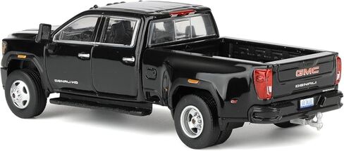 Greenlight 1/64 2022 GMC Sierra 3500HD Denali Dually Pickup Truck, Ebony Twilight Metallic Black 51678-A in Saudi Arabia