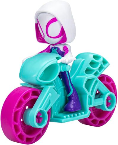 Spidey and His Amazing Friends Ghost Spider Figure 2.5" with Moto - F7262 - Hasbro in Kuwait