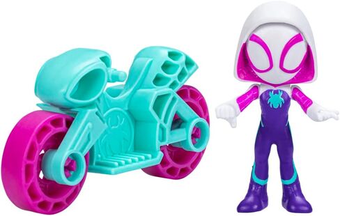 Spidey and His Amazing Friends Ghost Spider Figure 2.5" with Moto - F7262 - Hasbro in Kuwait