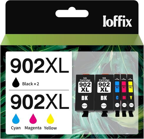 902XL Ink Cartridges Combo Pack Compatible with HP 902 XL 902 Ink Cartridges Compatible with HP Officejet Pro 6978 6974 6968 Officejet 6958 6956 6951 Printer (5 Pack) in Saudi Arabia