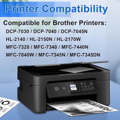 NineLeaf Compatible (1 Drum + 1 Toners) Replacement for TN360 TN-360 Toner Cartridge + DR360 Drum Set DCP-7030 DCP-7040 HL-2140 2150N HL-2170W MFC-7340 MFC-7840W 7440N MFC-7345N Printer in Saudi Arabia