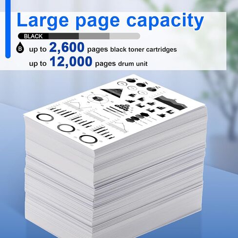 NineLeaf Compatible (1 Drum + 1 Toners) Replacement for TN360 TN-360 Toner Cartridge + DR360 Drum Set DCP-7030 DCP-7040 HL-2140 2150N HL-2170W MFC-7340 MFC-7840W 7440N MFC-7345N Printer in Saudi Arabia