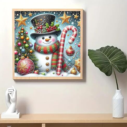 Christmas Tree Snowman Star Diamond Art Painting Kits for Adults,Winter Diamond Painting Kits for Adults Beginners,5D DIY Full Drill Diamond Dot Gem Art Kits for Adult,Home Wall Decor 13.8x13.8 Inch in Saudi Arabia