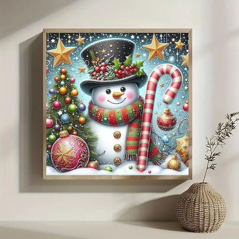 Christmas Tree Snowman Star Diamond Art Painting Kits for Adults,Winter Diamond Painting Kits for Adults Beginners,5D DIY Full Drill Diamond Dot Gem Art Kits for Adult,Home Wall Decor 13.8x13.8 Inch in Saudi Arabia