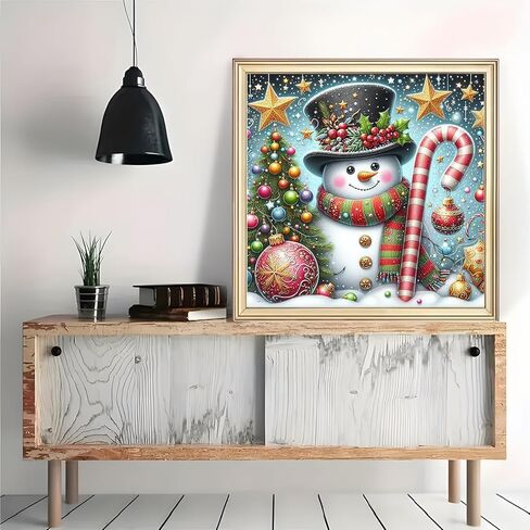 Christmas Tree Snowman Star Diamond Art Painting Kits for Adults,Winter Diamond Painting Kits for Adults Beginners,5D DIY Full Drill Diamond Dot Gem Art Kits for Adult,Home Wall Decor 13.8x13.8 Inch in Saudi Arabia
