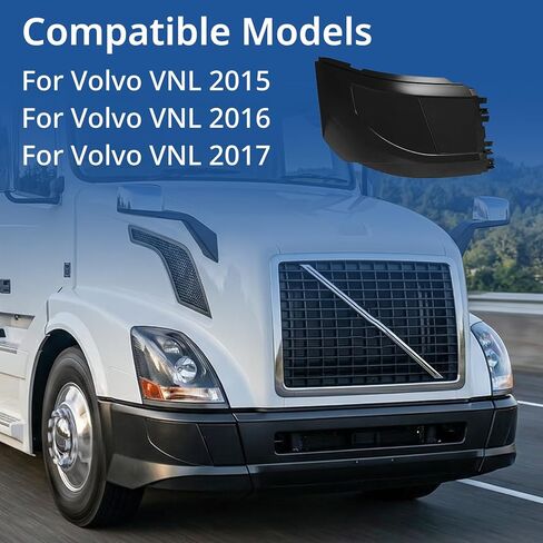 مجموعة مصدات زاوية مكونة من قطعتين متوافقة مع ملحقات شاحنة فولفو VNL 2015-2017 بدون فتحة ضوء الضباب، والسائق LH&RH وجانب الركاب in Kuwait