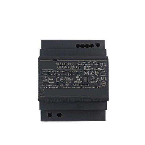 1pcs HDR-100 Series Switching Power Supply 85-100W 12V 15V 24V 48V Output Adjustable Voltage 7.1A 6.13A 3.83A 1.92A(HDR-100-48V 1.92A) in Saudi Arabia
