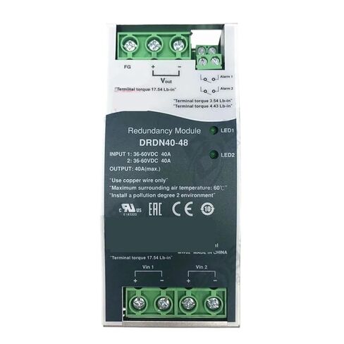 1pcs DRDN40-12 DRDN40-24 DRDN40-48 DRDN20-12 DRDN20-24 DRDN20-48 DIN Rail Redundancy Power Supply(DRDN40-48) in Saudi Arabia