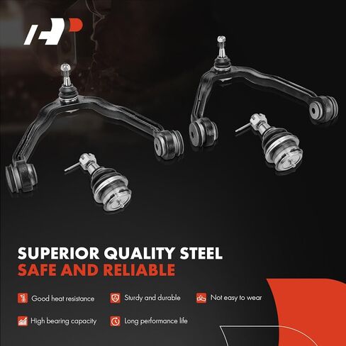 A-Premium Set of 12, Upper Control Arm, Ball Joint, Tie Rod End, Sway Bar Link, Pitman Arm Compatible with Chevy GMC Cadillac - 1999-2007 - Silverado, Sierra 1500, Avalanche, Suburban, Tahoe, Escalade in Kuwait