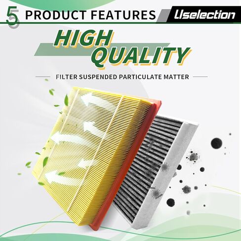 Cabin Engine Air Filter W/Activated Carbon Kit for Ford F150(2015-2025) 2.7L 3.0L 3.3L 3.5L 5.0L, Ford Expedition Lincoln Navigator(2018-2024), selected models # FL3Z19N619A 7C3Z9601A FP79 FA1883 in Saudi Arabia