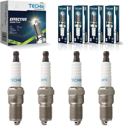 TECHIE Q8TC Spark Plug Replacement for NGK 7317 R5724-8 Racing Spark Plugs,for Autolite 94 AR474 AR94,for Champion 280 S61YC,688 C61,for E3.107R (8) in Saudi Arabia