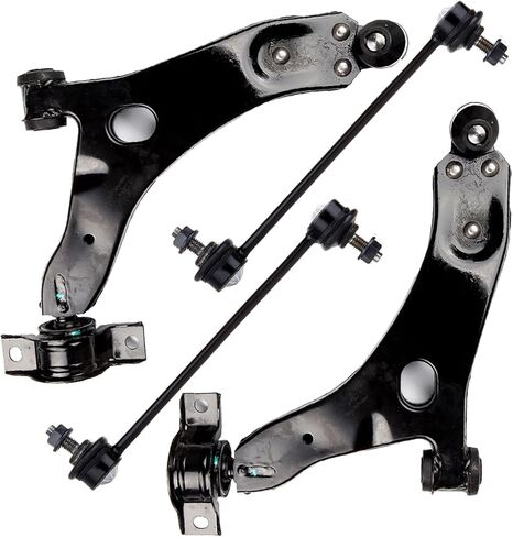 SCITOO 4 قطعة طقم التعليق الأمامي ذراع التحكم السفلي ومفصل كروي Sway Bar نهاية الرابط استبدال 2004-2010 لفورد فوكس in Kuwait