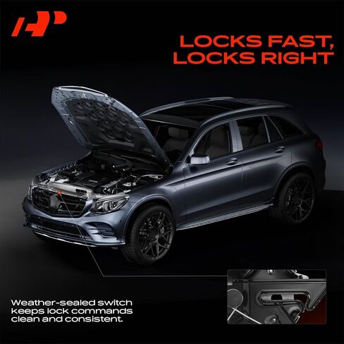 قفل مزلاج غطاء محرك السيارة A-Premium متوافق مع Ford Taurus 2010-2019، Police Interceptor Sedan 2013-2019، خدمة خاصة Police Sedan 2014-2018، مجموعة مزلاج غطاء محرك السيارة الأمامي in Kuwait