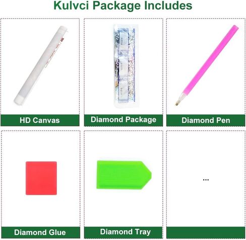 Kulvci Women Diamond Painting Kits, 5D Special Shape Diamond Art Kits for Adults, Crystal Rhinestones Art Craft for Beginners DIY Home Wall Decor Gift, 12 × 12 inch in Saudi Arabia