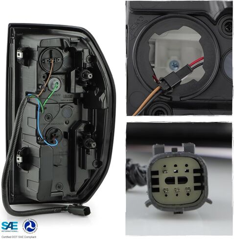 AKKON - Fit 2023 2024 2025 2026 GMC Canyon [Full LED] مصباح الفرامل الخلفي الخلفي طراز OE للسائق استبدال الجانب الأيسر المباشر in Kuwait