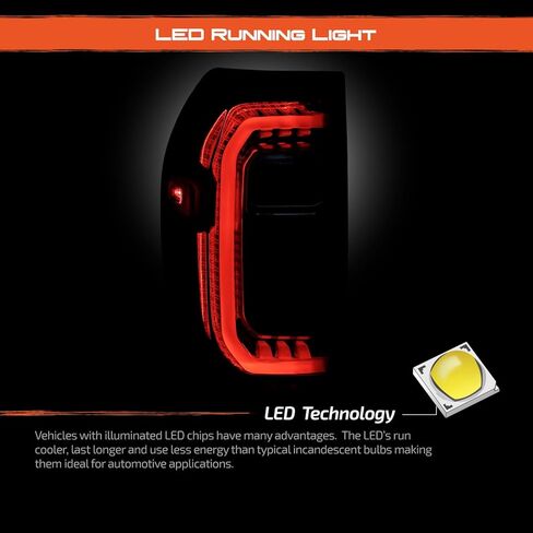 AKKON - Fit 2023 2024 2025 2026 GMC Canyon [Full LED] مصباح الفرامل الخلفي الخلفي طراز OE للسائق استبدال الجانب الأيسر المباشر in Kuwait