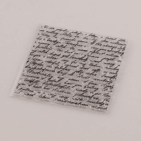 LZBRDY Manuscripts Words Background Decoration Clear New Rubber Stamps for Scrapbooking Card Making Christmas Decors in Kuwait