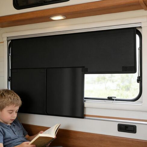 Magnetic Car Side Window Sun Shade Curtains Removable Design Sun Protection Sunshade Anti-Glare UV-Blocking Curtain ﻿ (Front Window Driver's cab) in Kuwait