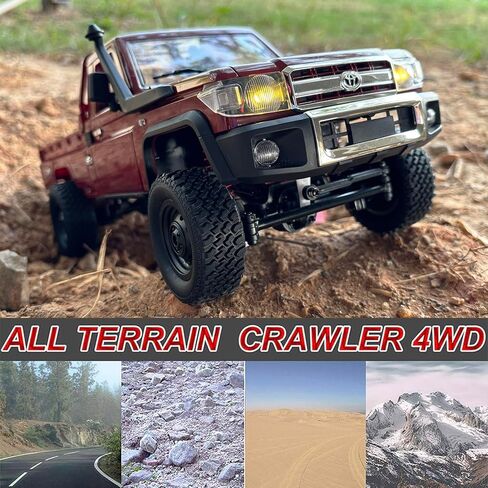 WPLDEWAN MN82 RC الزاحف 1/12 مقياس شاحنة التحكم عن بعد على الطرق الوعرة RC روك الزاحف 4x4 تويوتا لاند كروزر جميع التضاريس سيارة 280 محرك متناسب خنق التوجيه RTR هواية لعبة الكبار in Kuwait