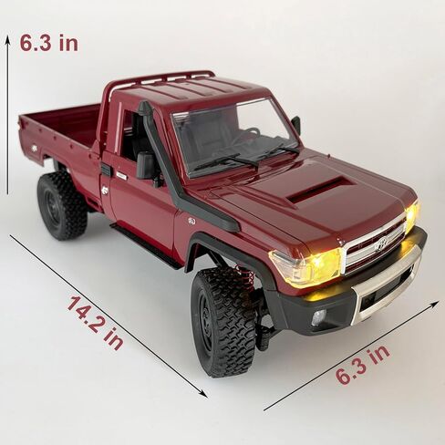 WPLDEWAN MN82 RC الزاحف 1/12 مقياس شاحنة التحكم عن بعد على الطرق الوعرة RC روك الزاحف 4x4 تويوتا لاند كروزر جميع التضاريس سيارة 280 محرك متناسب خنق التوجيه RTR هواية لعبة الكبار in Kuwait