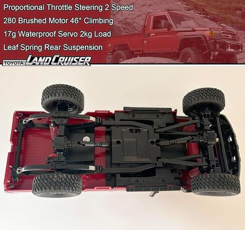 WPLDEWAN MN82 RC الزاحف 1/12 مقياس شاحنة التحكم عن بعد على الطرق الوعرة RC روك الزاحف 4x4 تويوتا لاند كروزر جميع التضاريس سيارة 280 محرك متناسب خنق التوجيه RTR هواية لعبة الكبار in Kuwait