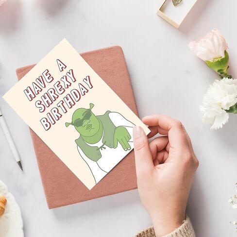 Have A Shrexy Birthday Card, Meme Card, Funny Card, Birthday Card, Old Card, New Job, in Saudi Arabia