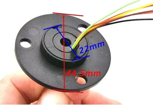 1pc 2/4/6/12 Channels/Rings Slipring with Hole Dia.5mm 2A Electric Slip Ring Hollow Shaft(6 Channels) in Saudi Arabia
