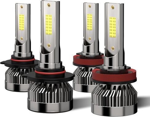 Compatible For Toyota Corolla 2001 2002 2003 2004 2005 2006 2007 2008 2009 2010 2011 2012 2013 2014 2015 Fog Light Bulbs Combo Kits Pack of 4 in Saudi Arabia