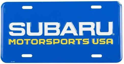 شعار Subaru Motorsports USA الرسمي لوحة الترخيص WRX STi JDM Impreza Rally Display in Kuwait