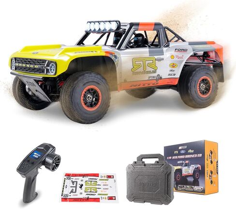 BEEZRC FMS 1/18 FSC18 Ford Bronco RTR EB RC Short Course Truck High Speed RC Off-Road Brushless 4x4 RC Truck RC Car Hobby RC Waterproof Remote Control Car for Adults Racing Livery 2024 RS(No Battery) in Saudi Arabia