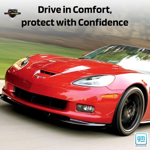 غطاء مقعد كورفيت C6 باللون الأحمر من Seat Armor Towel2GO - مناسب عالمي وناعم ويمكن غسله في الغسالة - سهل التركيب، غطاء مقعد متعدد الأغراض in Kuwait