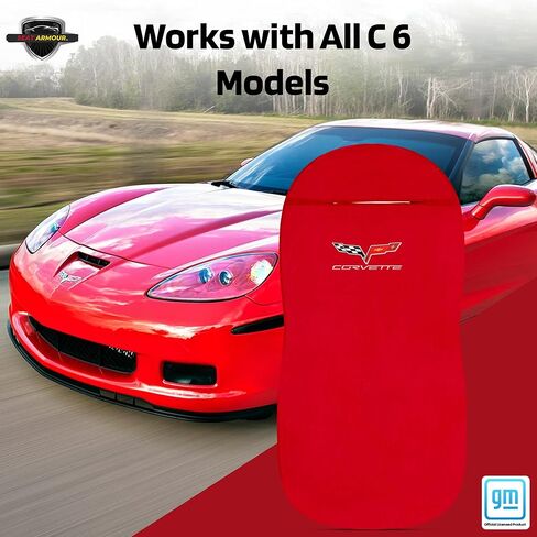 غطاء مقعد كورفيت C6 باللون الأحمر من Seat Armor Towel2GO - مناسب عالمي وناعم ويمكن غسله في الغسالة - سهل التركيب، غطاء مقعد متعدد الأغراض in Kuwait