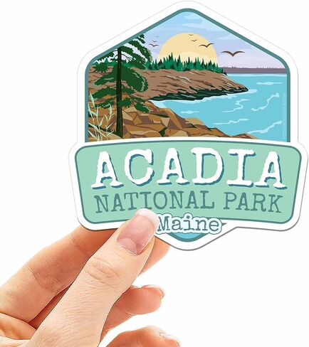 Acadia National Park Sticker for Hydroflask, Cute Maine Bumper Sticker, Downeast ME Souvenir in Kuwait