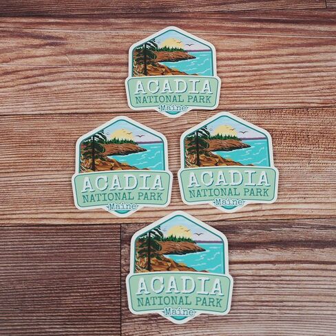 Acadia National Park Sticker for Hydroflask, Cute Maine Bumper Sticker, Downeast ME Souvenir in Kuwait