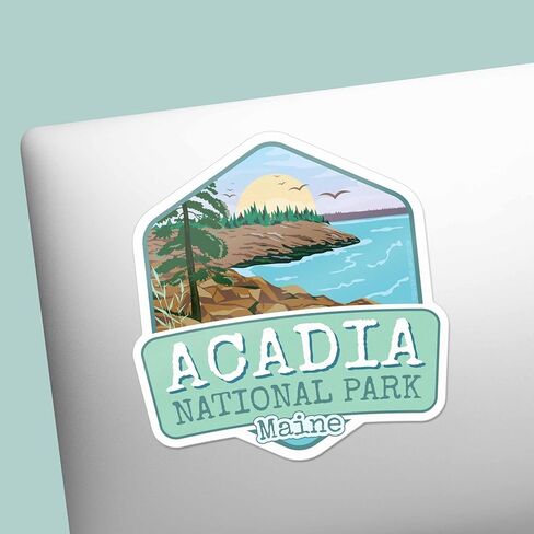 Acadia National Park Sticker for Hydroflask, Cute Maine Bumper Sticker, Downeast ME Souvenir in Kuwait
