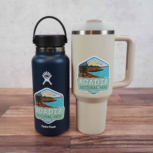 Acadia National Park Sticker for Hydroflask, Cute Maine Bumper Sticker, Downeast ME Souvenir in Kuwait