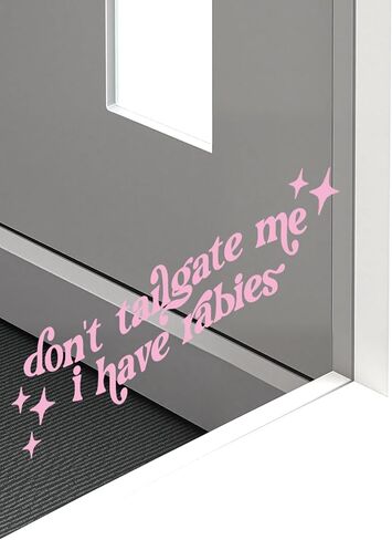 2 PCS Funny Sticker – Don’t Tailgate Me I Have Rabies, Hilarious Vinyl Quote Decal, Humor Gift, Stocking Stuffer, Secret Santa & White Elephant Party Favor in Saudi Arabia