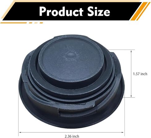 Engine Oil Filler Cap Cover, Leak-proof Oil Cap Sealing Cover, Replacement OEM #06K103485A, Compatible with VW (Black) in Saudi Arabia