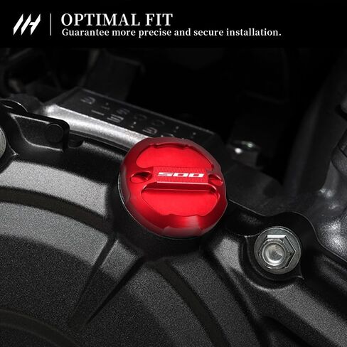 Motorcycle Engine Oil Filler Cap M20x2.5 For CB500F 2013-2025 CB500X/CBR500R 2013-2024 CB500Hornet 2024 Replacement OEM Oil Cap Anodized Aluminum Accessories (Red) in Saudi Arabia