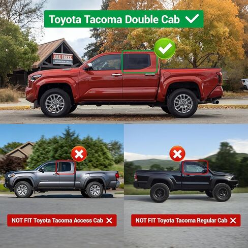 Roof Drip Molding Weatherstrip Compatible with Toyota Tacoma Roof Drip Molding Trim of Double CAB 2016-2023, 75552-04080 75551-04081 Weatherstrip Seal Kit Replace 75552-04081 75551-04080 75552-04082 in Saudi Arabia