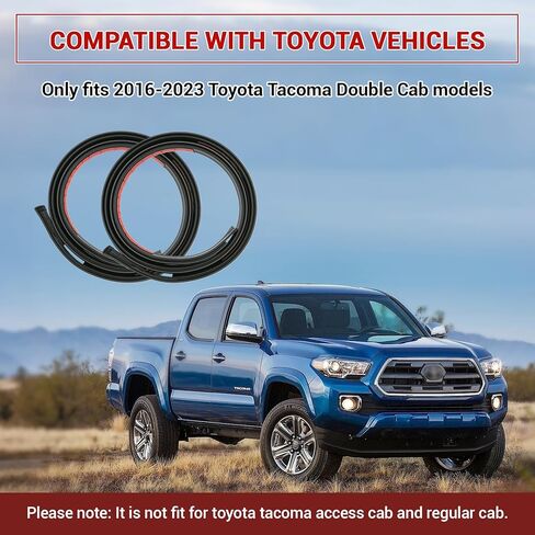 Roof Drip Molding Weatherstrip Compatible with Toyota Tacoma Roof Drip Molding Trim of Double CAB 2016-2023, 75552-04080 75551-04081 Weatherstrip Seal Kit Replace 75552-04081 75551-04080 75552-04082 in Saudi Arabia