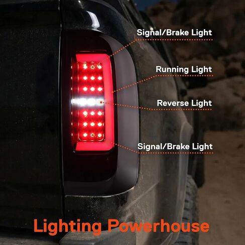 TRUE MODS مدخن كامل LED استبدال مجموعة الضوء الخلفي لـ 2015-2022 Chevy Colorado Base WT LT Z71 ZR2 ما بعد البيع مخصص للسائق والراكب الجانب الخلفي الفرامل بدوره إشارة المصباح الخلفي المصباح in Kuwait