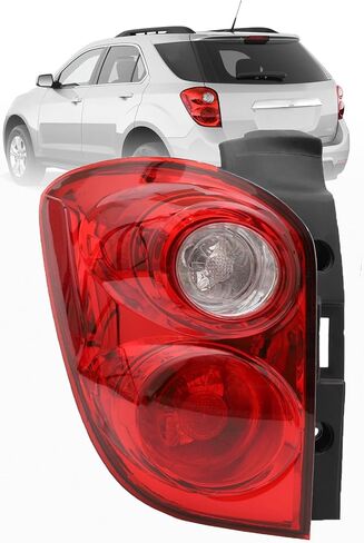 مجموعة ضوء الذيل متوافقة مع 2010 2011 2012 2013 2014 2015 Chevy Equinox الجانب الأيسر للسائق مصباح خلفي للفرامل الهالوجين يستبدل 20841505,22759316، GM2800242 in Kuwait