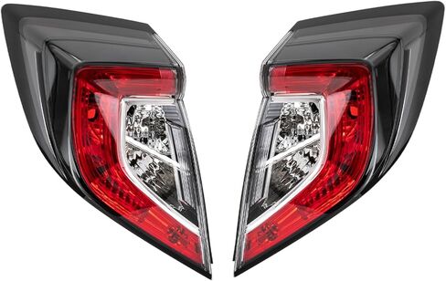 Tail Light Assembly For Honda Civic Hatchback 2017-2021 and For Honda Civic Type R 2017-2019, 33500TGGA02 HO2805116, Halogen Rear Taillight Direct Replacement (Right Passenger Side) in Saudi Arabia
