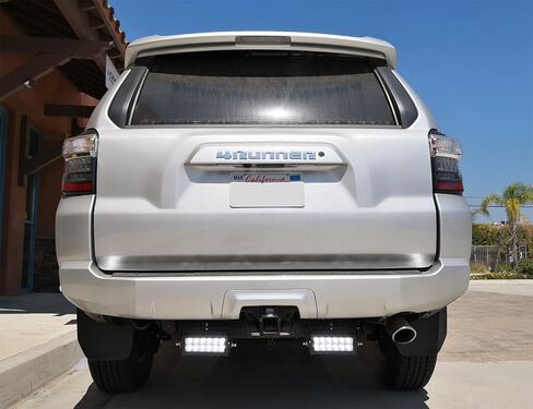 iJDMTOY Rear Bumper Mount Searchlight Reverse LED Light Bars Compatible With 2014-2022 Toyota 4Runner, Includes (2) 36W High Power LED Lightbars, Bumper Frame Mounting Brackets & On-Off Switch Wiring in Kuwait