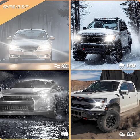 Fit For Ford Explorer 2016-2019, 9005 9005 High Low Beam High Performance Halogen Headlights Bulbs Combo, 6000K White Light, Pack of 4 in Saudi Arabia