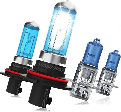 Fit For Ford Explorer 2016-2019, 9005 9005 High Low Beam High Performance Halogen Headlights Bulbs Combo, 6000K White Light, Pack of 4 in Saudi Arabia