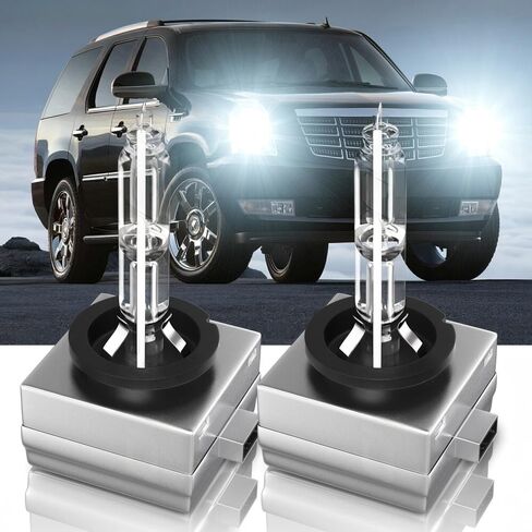 Compatible with Cadillac Escalade 2003 2004 2005 2006 D1S HID Xenon Headlight Bulbs,350% Brightness,High Low xenon white Light Bulb,6000K,Plug and Play,Pack of 2 in Saudi Arabia